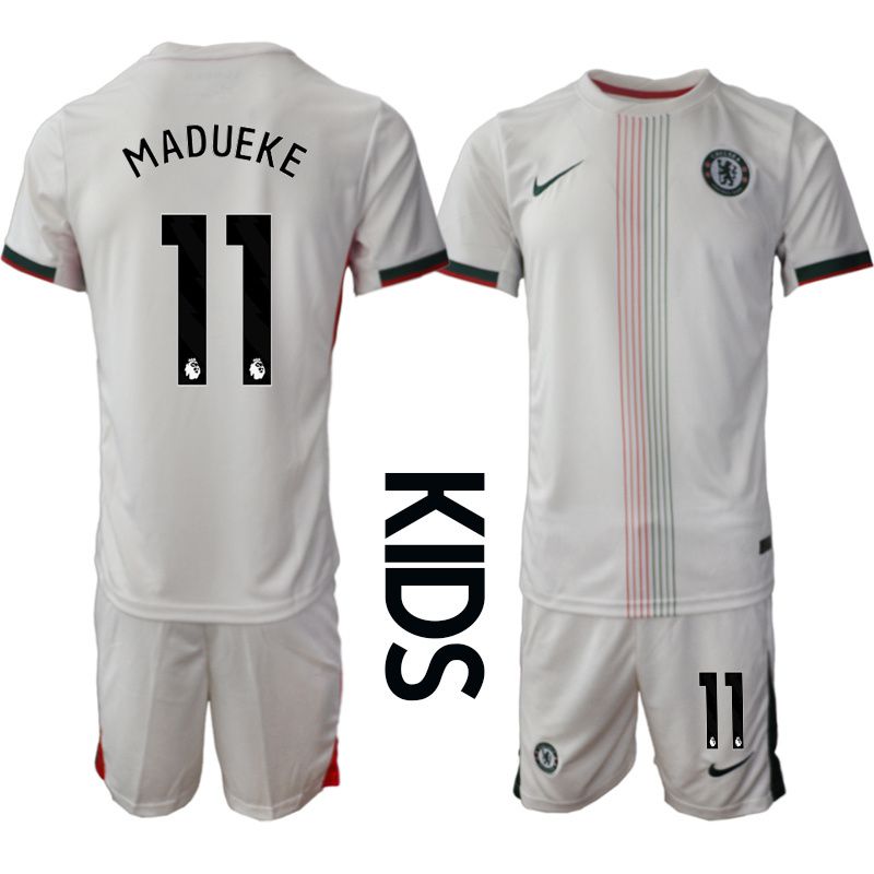 Youth 2025-2026 Club Chelsea away white #11 Soccer Jersey